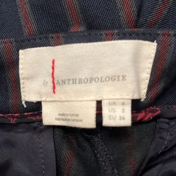 Anthropologie low rise striped flare pants, size 2, NWT - Picture 11 of 14